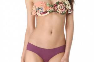 Zimmermann Elixir Lace Frill Bandeau Bikini