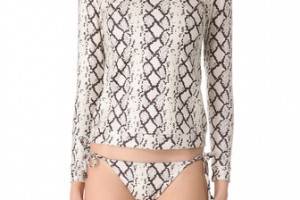 Zimmermann Flourishing Snake Rash Guard Top