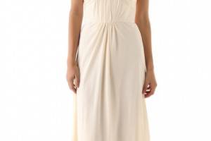 Zimmermann Ruched Strapless Gown