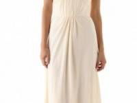 Zimmermann Ruched Strapless Gown