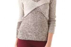 Chaser Colorblock Broken V Sweater