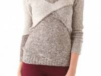 Chaser Colorblock Broken V Sweater