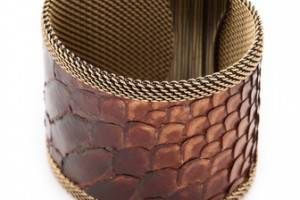 Cynthia Desser Ombre Snakeskin Reversible Cuff