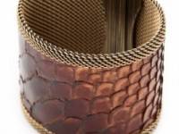 Cynthia Desser Ombre Snakeskin Reversible Cuff