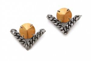 Fallon Jewelry Jagged Track Post Earrings