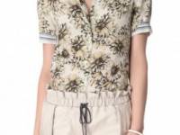 L&#039;AGENCE Short Sleeve Blouse