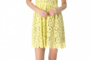 Madison Marcus Double V Lace Dress