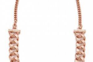 Marc by Marc Jacobs Lizard Texture Metal Necklace