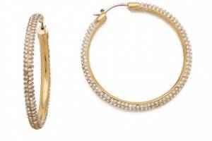 Michael Kors Pave Hoop Earrings