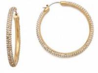 Michael Kors Pave Hoop Earrings