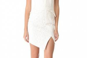 Nicholas Camellia Lace Strapless Dress