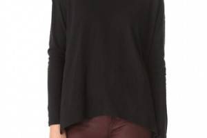 Vince Shirttail Long Sleeve Tee