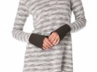 Wilt Leather Cuff Sweatshirt