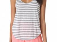 291 Stripe Curved Hem Tank