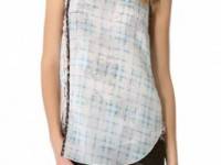 3.1 Phillip Lim Double Layer Plaid Tank