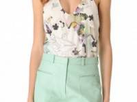 3.1 Phillip Lim Scrapbook Floral Racer Back Tank