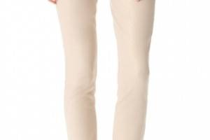 7 For All Mankind Metallic Coated Skinny Jeans