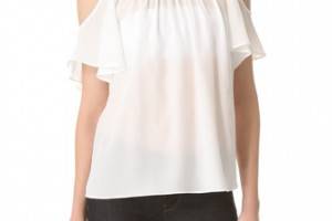 ADDISON Cage Cold Shoulder Top