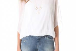 AIR by alice + olivia Pool Batwing Top