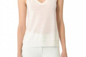 Alexander Wang Fold Back Merino Sweater Tank