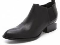 Alexander Wang Kori Ankle Booties with Nickel Hardware