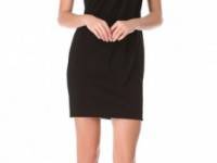 Alexander Wang Seamed T-Shirt Dress with Leather