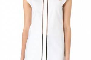 Alexander Wang Sleeveless Fishline Oxford Shirt