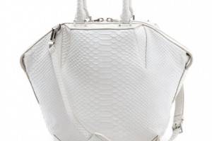 Alexander Wang Small Emile Python Embossed Satchel