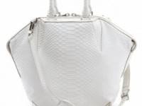 Alexander Wang Small Emile Python Embossed Satchel