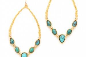 Alexis Bittar Cordova Chrysocolla Tear Earrings