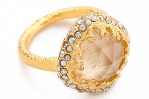 Alexis Bittar Floral Small Cushion Ring