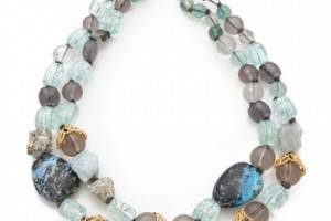 Alexis Bittar Mauritius Stone Necklace