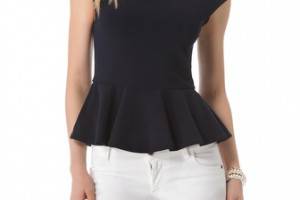 alice + olivia Ella Peplum Tee