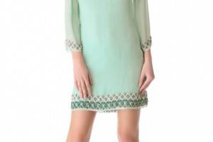 alice + olivia Embellished Bell Sleeve Dress