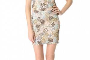 alice + olivia Embellished Fitted Dress