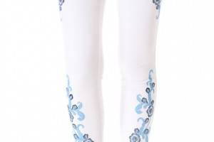 alice + olivia Embroidered Skinny Jeans