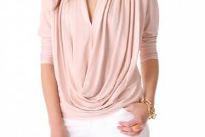 alice + olivia Janie Drape Top