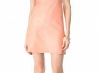 alice + olivia Leather A Line Dress