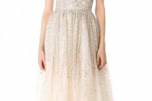 alice + olivia Milly Strapless Ball Gown