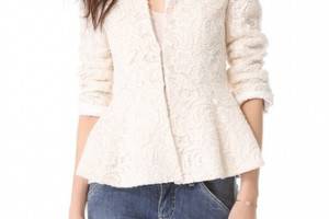 alice + olivia Polly Peplum Jacket