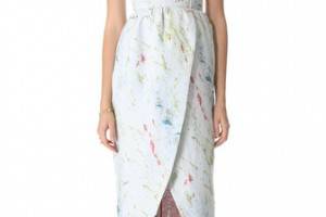 alice + olivia Puff Tulip Skirt Gown