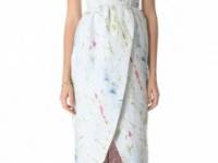 alice + olivia Puff Tulip Skirt Gown