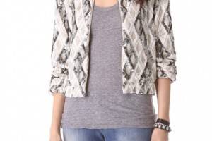 alice + olivia Raglan Embellished Jacket