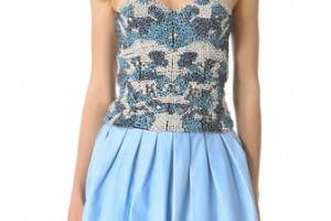 alice + olivia Rhinestone Bustier