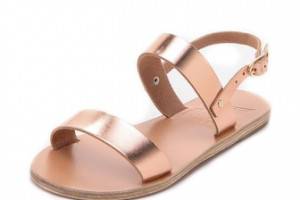 Ancient Greek Sandals Clio Metallic Sandals