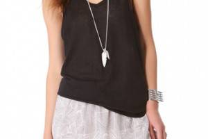 ANINE BING Linen Tank Top