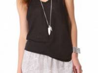 ANINE BING Linen Tank Top