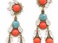 Anton Heunis Cabochon Drop Earrings