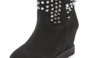 Ash Yahoo Wedge Suede Booties