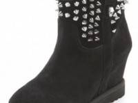 Ash Yahoo Wedge Suede Booties